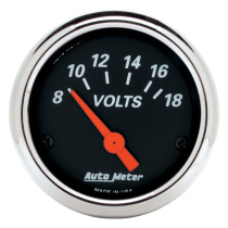 Voltmätare 52mm 18V (Elektrisk) DESIGNER BLACK